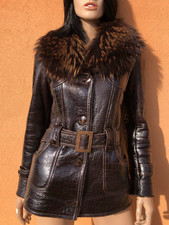 Manteau hiver cuir d'occasion  Roquebrune-Cap-Martin