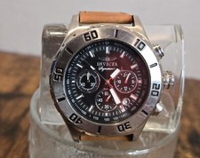 Usado, Invicta 7377 Signature II cronógrafo pulseira de couro marrom comprar usado  Enviando para Brazil