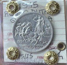 Usado, Kingdom Of Italy Vittorio Emanuele III 2 Liras Quadriga 1915 Selado SPL comprar usado  Enviando para Brazil