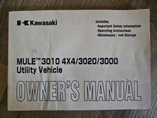 2005 Kawasaki O/M KAF620-E5/F5/G5/H3 MULE 3010 4X4/3020/3000 UTV Manual do Proprietário, usado comprar usado  Enviando para Brazil