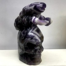 Cristal de quartzo ametista sonhadora natural 670 esculpido à mão espécime de crânio de escorpião, usado comprar usado Cristal de quartzo ametista sonhadora natural 670 esculpido à mão espécime de crânio de escorpião, usado comprar usado  Enviando para Brazil