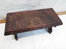 Banqueta dobrável vintage esculpida à mão Engelberg Family descanso de banco portátil, usado comprar usado  Enviando para Brazil