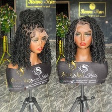 Perucas trançadas para mulheres negras, perucas feitas à mão, locs macios, locs borboleta, locs de trança comprar usado  Enviando para Brazil