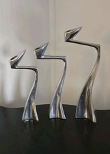 Conjunto de 3 Castiçais Vintage Swan por Matthew Hilton Alumínio Post Mod comprar usado  Enviando para Brazil