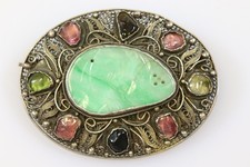 Brosche silber jade gebraucht kaufen  Stadtbergen