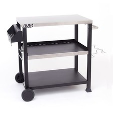 NUUK TRÊS PRATELEIRAS MESA CARRINHO DE JANTAR MÓVEL AO AR LIVRE 20" X 32" NSF - PRETO comprar usado  Enviando para Brazil