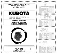 Kubota D1105 Katalog części silnika PDF, używany na sprzedaż  PL
