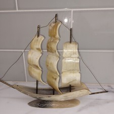 Vintage carved horn for sale  POOLE