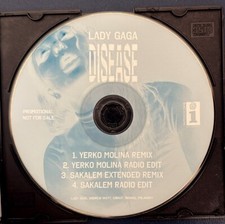 Lady Gaga Disease Remixes Single Promo CD 4 tracks comprar usado  Enviando para Brazil