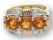 Citrin diamant ring gebraucht kaufen  Nürnberg