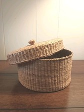 Vtg woven lidded for sale  Belton