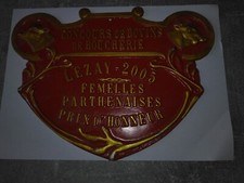 Plaque concours bovins d'occasion  Pithiviers
