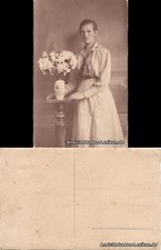 Ansichtskarte frau blumen gebraucht kaufen  Ortrand