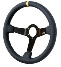 Simoni Racing Volante Universale a Calice CAR/350P in Ecopelle Nera diam 350 mm comprar usado  Enviando para Brazil