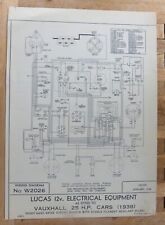Original lucas vauxhall for sale  WARRINGTON
