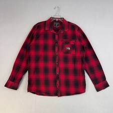 Camisa Fox Masculina Grande Vermelha Preta Xadrez Flanela Corrida Moto BMX Cabine Lenhador comprar usado  Enviando para Brazil