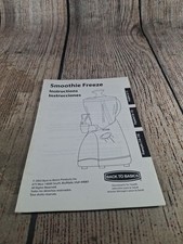 Smoothie freeze instruction for sale  Clarksville