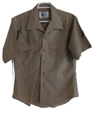 Camisa manga corta USMC Defense Logistics Agency para hombre tono caqui M-1 talla 16, usado segunda mano  Embacar hacia Mexico