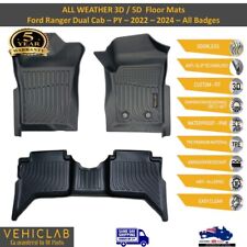 para Ford Ranger PY Next Gen -3D/5D forro de tapete de carro para todas as condições climáticas - 2022 - 2025 comprar usado  Enviando para Brazil
