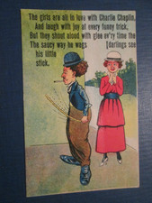 Cartão postal em quadrinhos "As meninas estão todas apaixonadas por Charlie Chaplin..." não publicado comprar usado Cartão postal em quadrinhos "As meninas estão todas apaixonadas por Charlie Chaplin..." não publicado comprar usado  Enviando para Brazil
