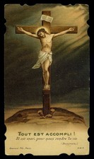 santino cromo-holy card  boumard n.5412 GESU' CROCIFISSO na sprzedaż  Wysyłka do Poland