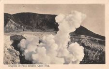 COSTA RICA ~ VISIÓN GENERAL DE LA ERUPCIÓN DEL VOLCÁN PAOS. MIRALIES PUB ~ 1910s segunda mano  Embacar hacia Argentina