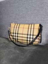 Bolsa de ombro BURBERRY House Check xadrez revestida de lona pochete vintage rara  comprar usado  Enviando para Brazil