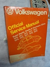 Volkswagen Official Service Manual Super Beetle, Beetle and Karmann Ghia 1970-79 segunda mano  Embacar hacia Mexico