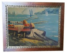 Dipinto olio tavola usato  Napoli