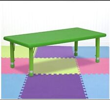Mesa infantil retangular de plástico verde altura ajustável atividade comprar usado  Enviando para Brazil