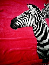 Zebra faux fur for sale  LONDON