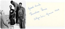 1948 London Olympics T&F Long Jump prata THEODORE BRUCE autógrafo original década de 1980 #5 comprar usado  Enviando para Brazil