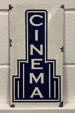 Cinema enamel sign. for sale  SAWBRIDGEWORTH