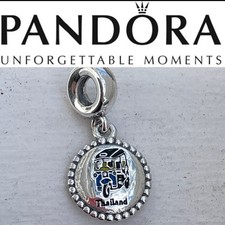 Berloque pendurado Pandora Tailândia Country exclusivo redondo tuk tuk, usado comprar usado  Enviando para Brazil