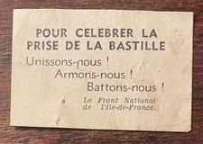 Tract clandestin résistance d'occasion  Rennes-