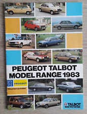 Peugeot talbot brochure for sale  BOURNE