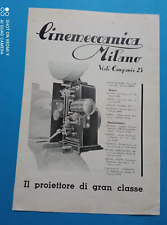 Pubblicita 1933 cinemeccanica usato  Roma