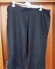 Schwarze leinen hose gebraucht kaufen  Leinfelden-Echterdingen