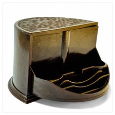 Organizador De Escritorio Giratorio De Baquelita Marrón Vintage Art Deco 1932 comprar usado  Enviando para Brazil