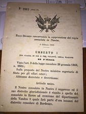 Regio decreto soppressione usato  Italia