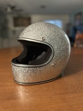 Capacete Biltwell Gringo prata floco pequeno comprar usado  Enviando para Brazil