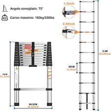 Scala telescopica alluminio usato  Chivasso