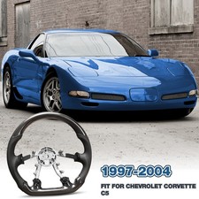 Volante de fibra de carbono real para Chevrolet Corvette C5 Z06 97-04 ANO comprar usado  Enviando para Brazil