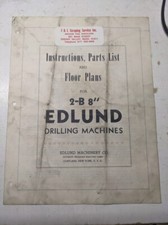 Edlund drilling machines for sale  USA