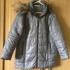 Blue hooded puffa for sale  UK