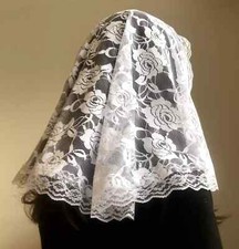 Catholic mantilla white for sale  STOKE-ON-TRENT