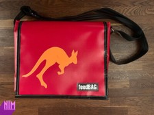 Bolsa carteiro alemã exclusiva feita à mão design canguru FeedBAG unissex comprar usado  Enviando para Brazil