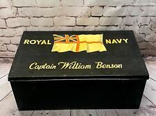 Vintage metal trunk for sale  HEXHAM