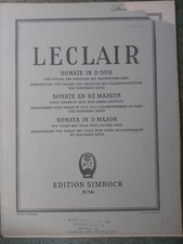 Leclair sonata violin for sale  SALISBURY