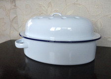 26cm white enamel for sale  SHREWSBURY